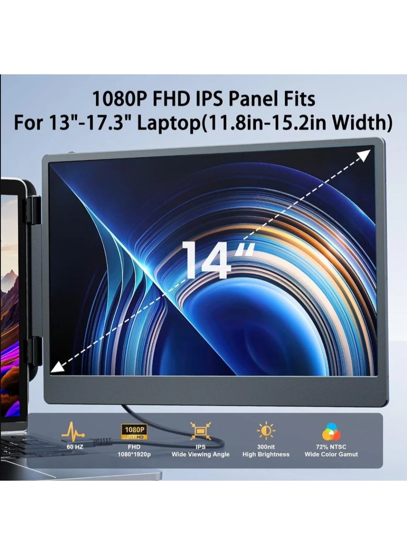 موسع شاشة مزدوج للحاسوب المحمول V2com 14 بوصة - S1 - Image 2